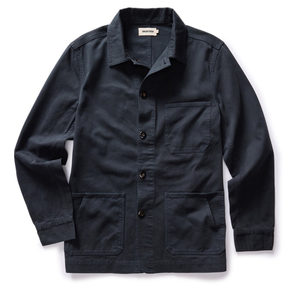 Taylor Stitch Black Lightweight Shirt Jacket